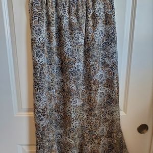 George Woman Size 16W Multi-colored Black Skirt.